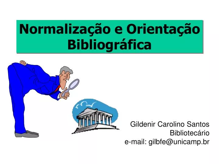 normaliza o e orienta o bibliogr fica