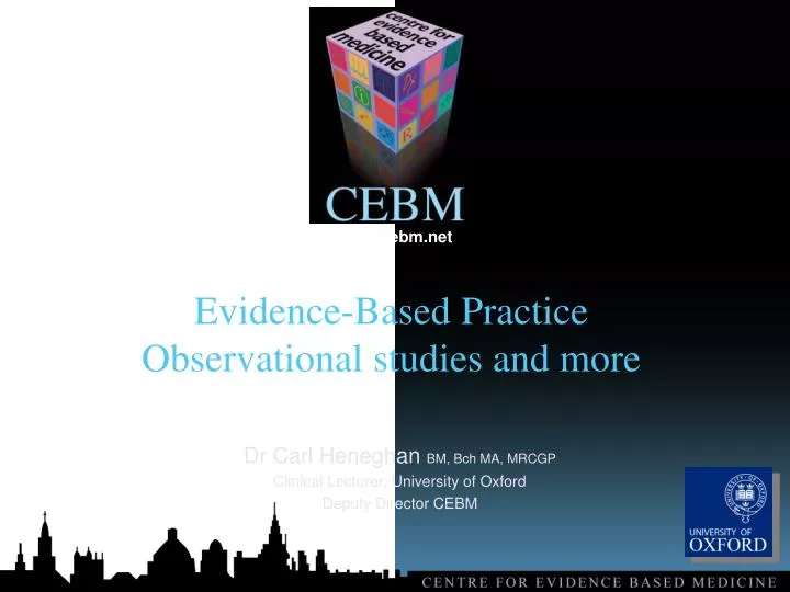 evidence based practice observational studies and more