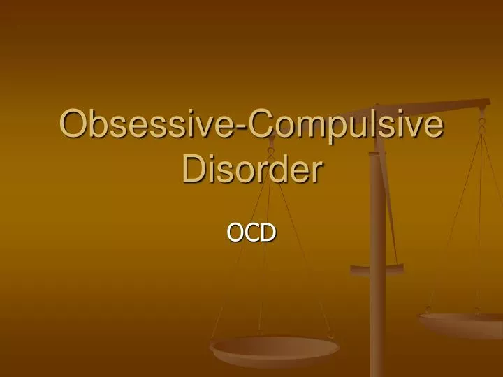 obsessive compulsive disorder