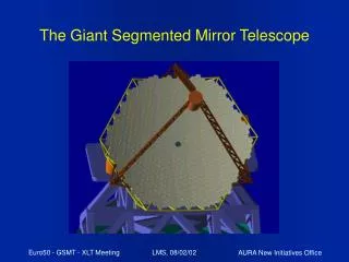 The Giant Segmented Mirror Telescope