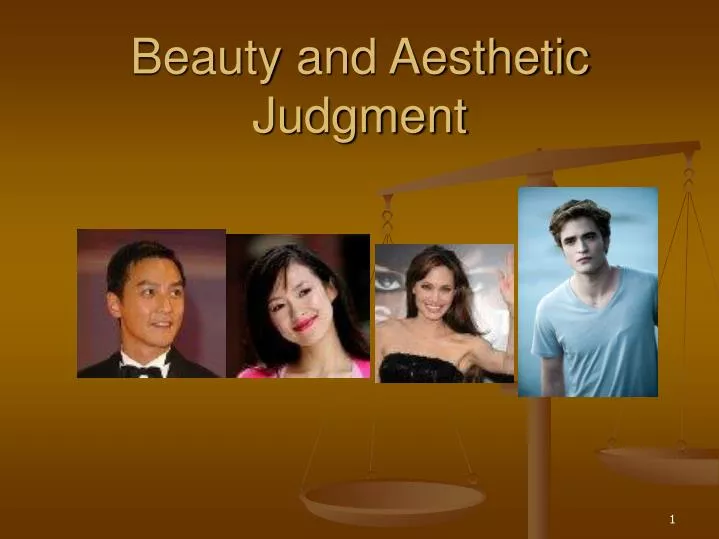 beauty and aesthetic judgment