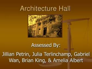 Architecture Hall