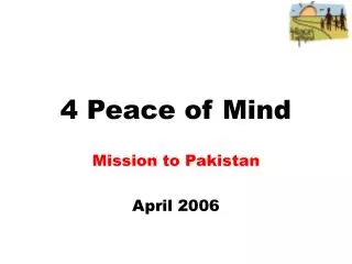 4 Peace of Mind