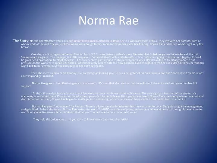 norma rae