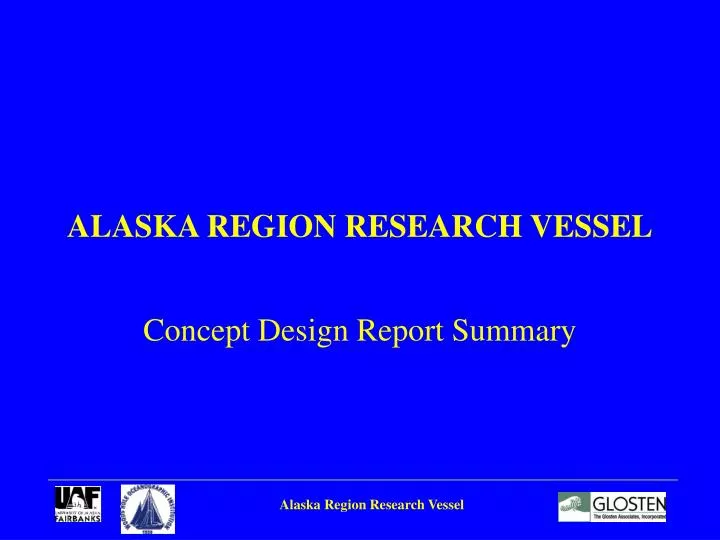 alaska region research vessel