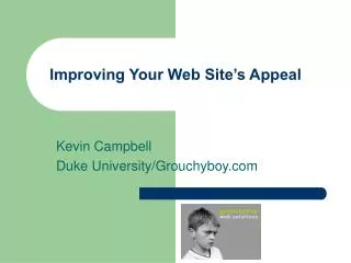 Improving Your Web Site’s Appeal