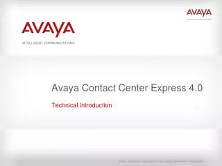 Avaya Contact Center Express 4.0