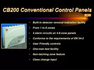 CB200 Conventional Control Panels
