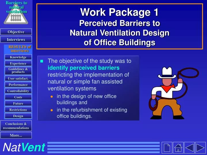 work package 1 perceived barriers to natural ventilation design of office buildings