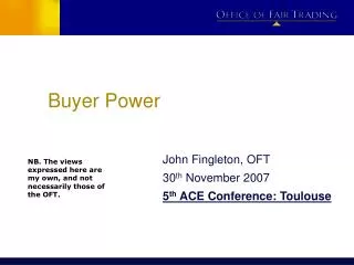 Buyer Power