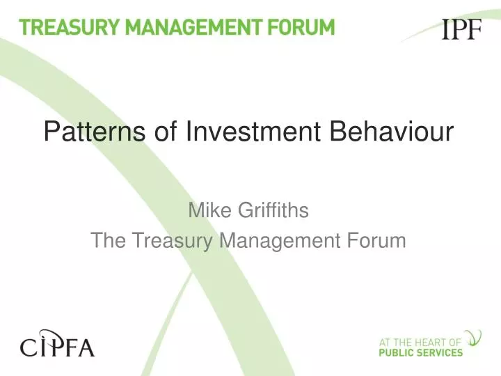 patterns of investment behaviour