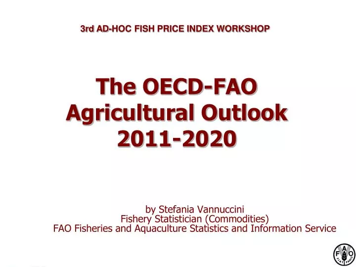 the oecd fao agricultural outlook 2011 2020