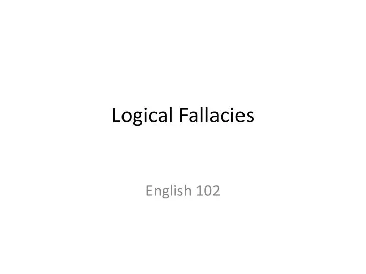 logical fallacies