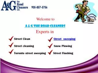 A & G The Road Cleaners - snow plowing