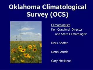 Oklahoma Climatological Survey (OCS)