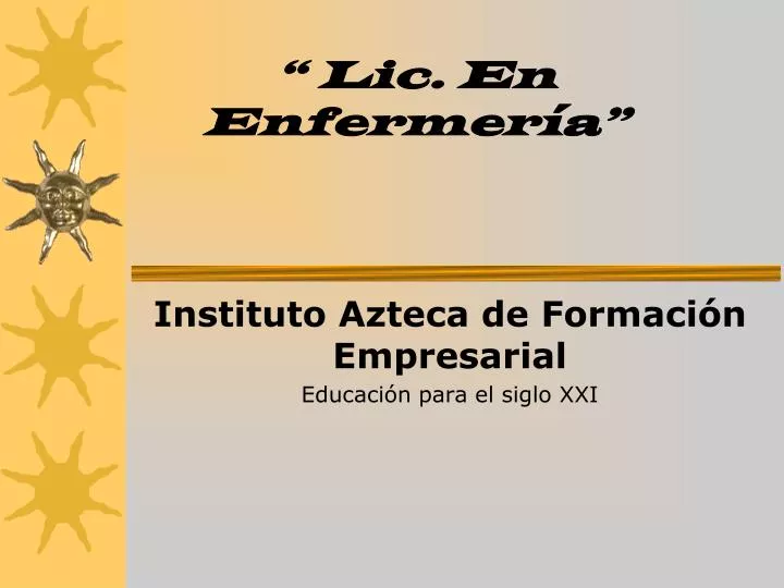 lic en enfermer a