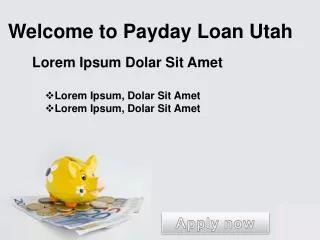 Payday Loan Utah