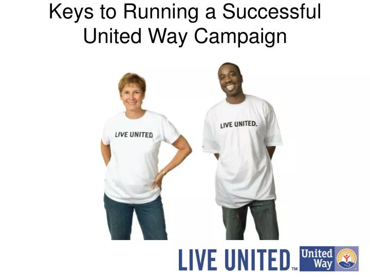 keys to running a successful united way campaign