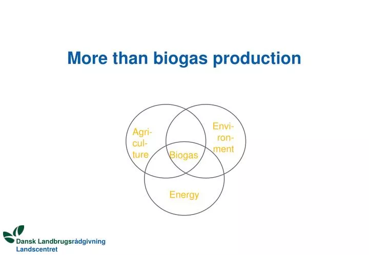 more than biogas production