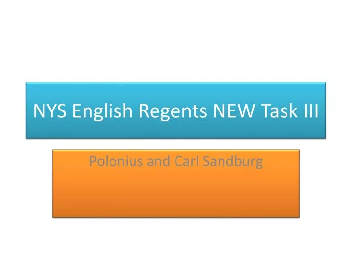 nys english regents new task iii