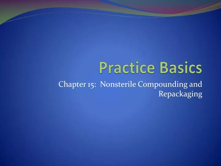 practice basics
