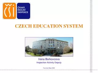 CZECH EDUCATION SYSTEM