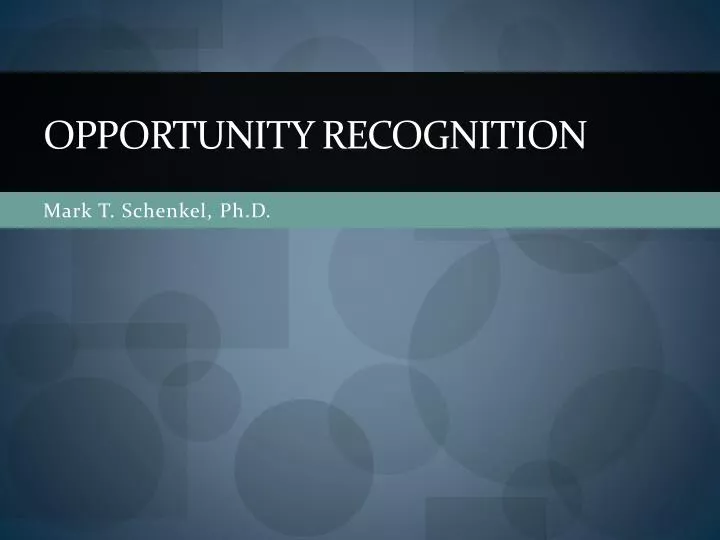 opportunity recognition