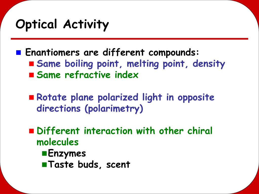 PPT - Optical Activity PowerPoint Presentation, free download - ID:726103