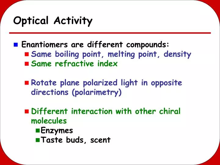 optical activity