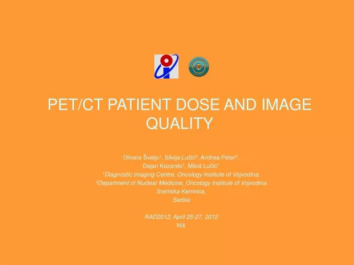 pet ct patient dose and image quality