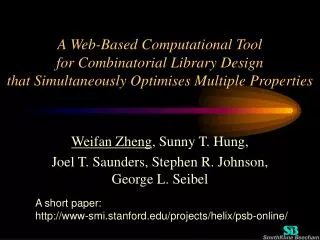 A Web-Based Computational Tool for Combinatorial Library Design that Simultaneously Optimises Multiple Properties