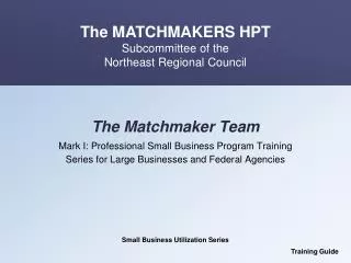 The Matchmaker Team