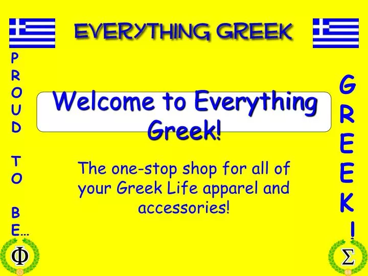 welcome to everything greek
