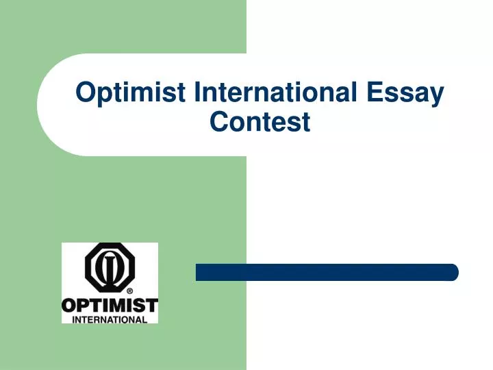 optimist international essay contest