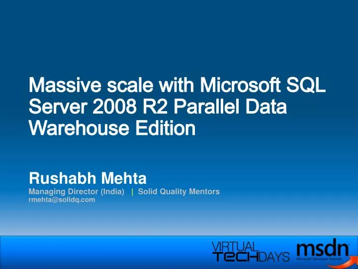 massive scale with microsoft sql server 2008 r2 parallel data warehouse edition