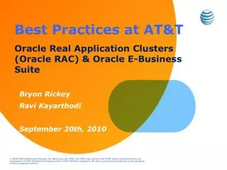 Best Practices at AT&amp;T