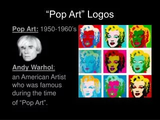 “Pop Art” Logos