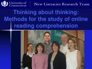 Thinking about thinking: Methods for the study of online reading comprehension