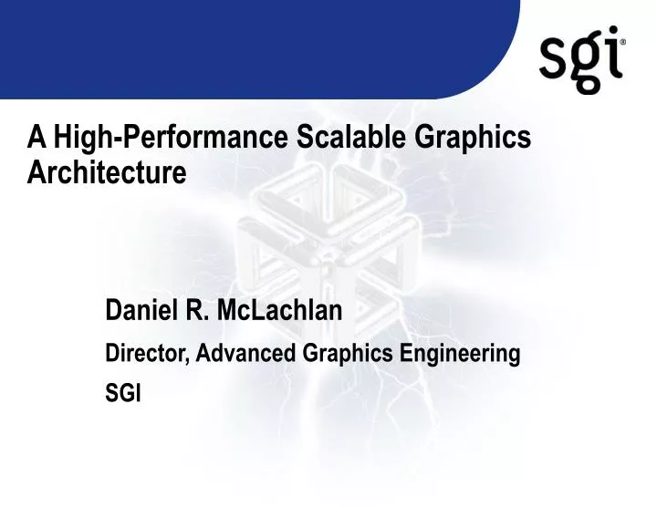 a high performance scalable graphics architecture