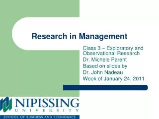 Research in Management