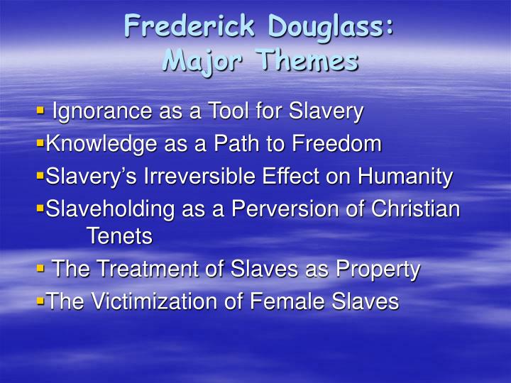 frederick douglass major themes
