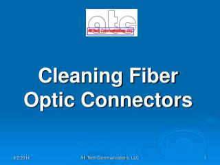 Cleaning Fiber Optic Connectors