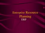 Enterprise Resource Planning - slide 1