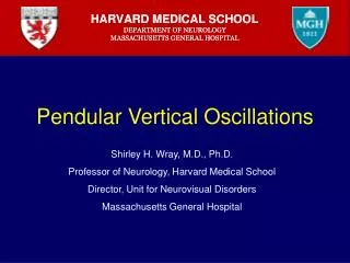 Pendular Vertical Oscillations