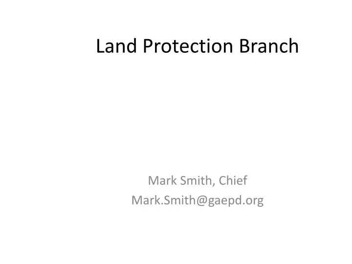 land protection branch