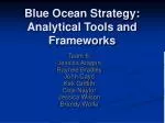 Blue Ocean Strategy: Analytical Tools and Frameworks - slide 1