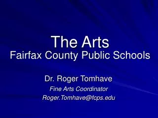The Arts Fairfax County Public Schools