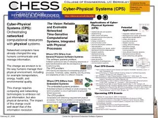 Cyber-Physical Systems (CPS)