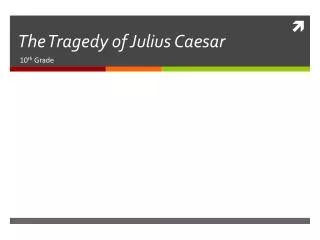 The Tragedy of Julius Caesar