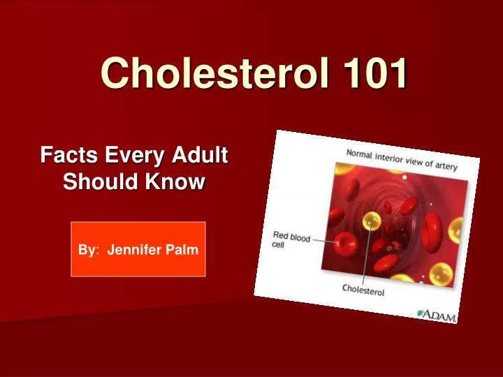 cholesterol 101